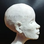 Classic Femme sculpture by Adesina - side view