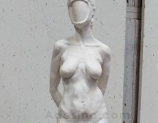 Close up image of Objectification I - a sculpture by artist Adesina