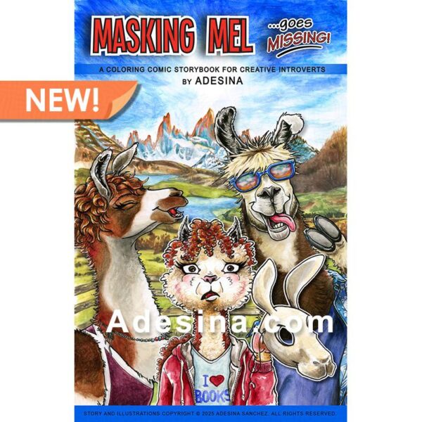 Cover art for Masking Mel Goes Missing by Artist Adesina Sanhez